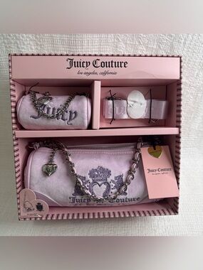 Juicy Couture Heritage Barrel Bag Set Shoulder Bag-Color: Lilac Mist 🤍
